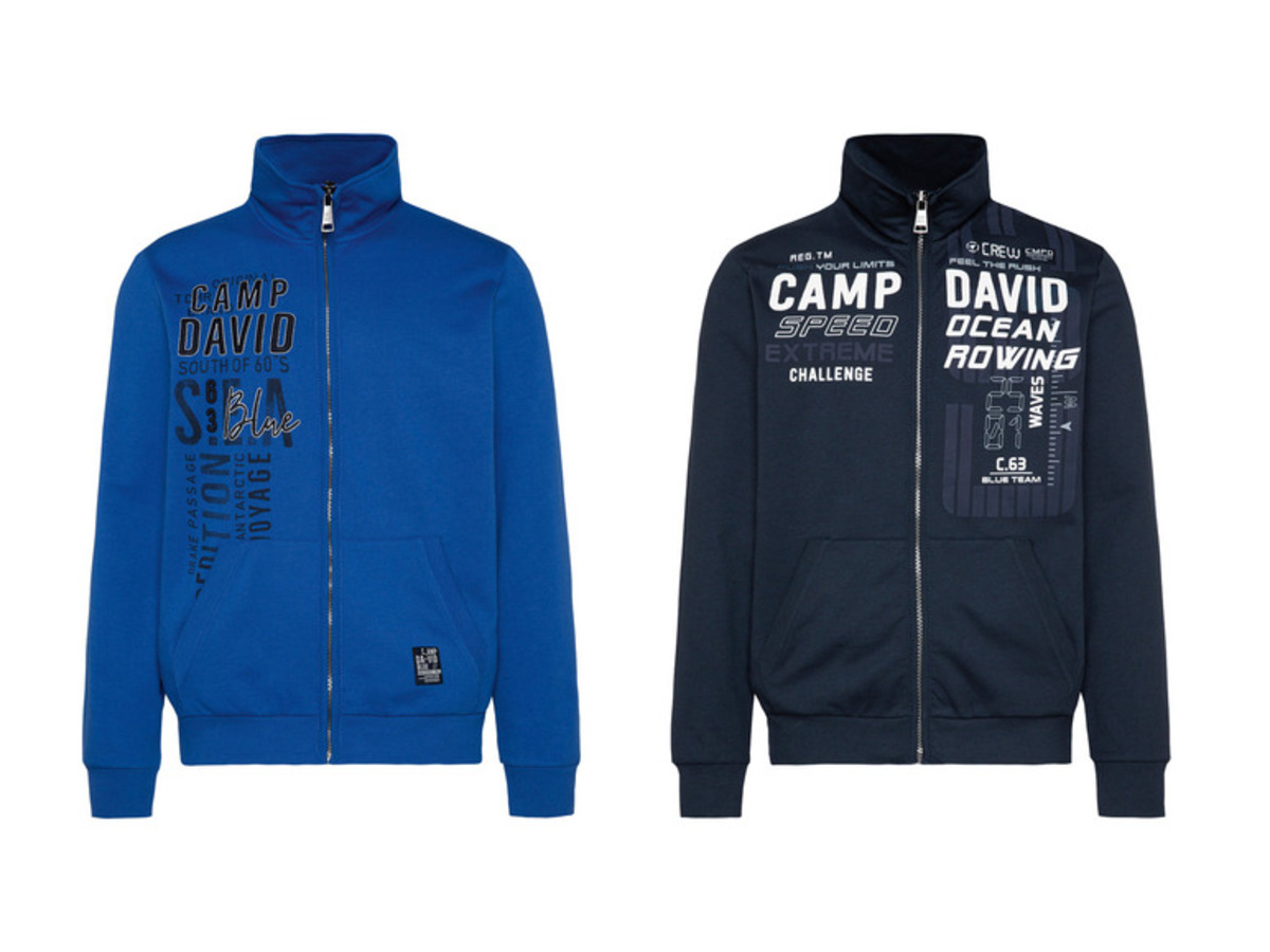 Bild 1 von Camp David Herren Sweatjacke mit Druck und Stickerei