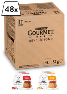 GOURMET REVELATIONS Mousse in Sauce 48x57g Huhn & Rind