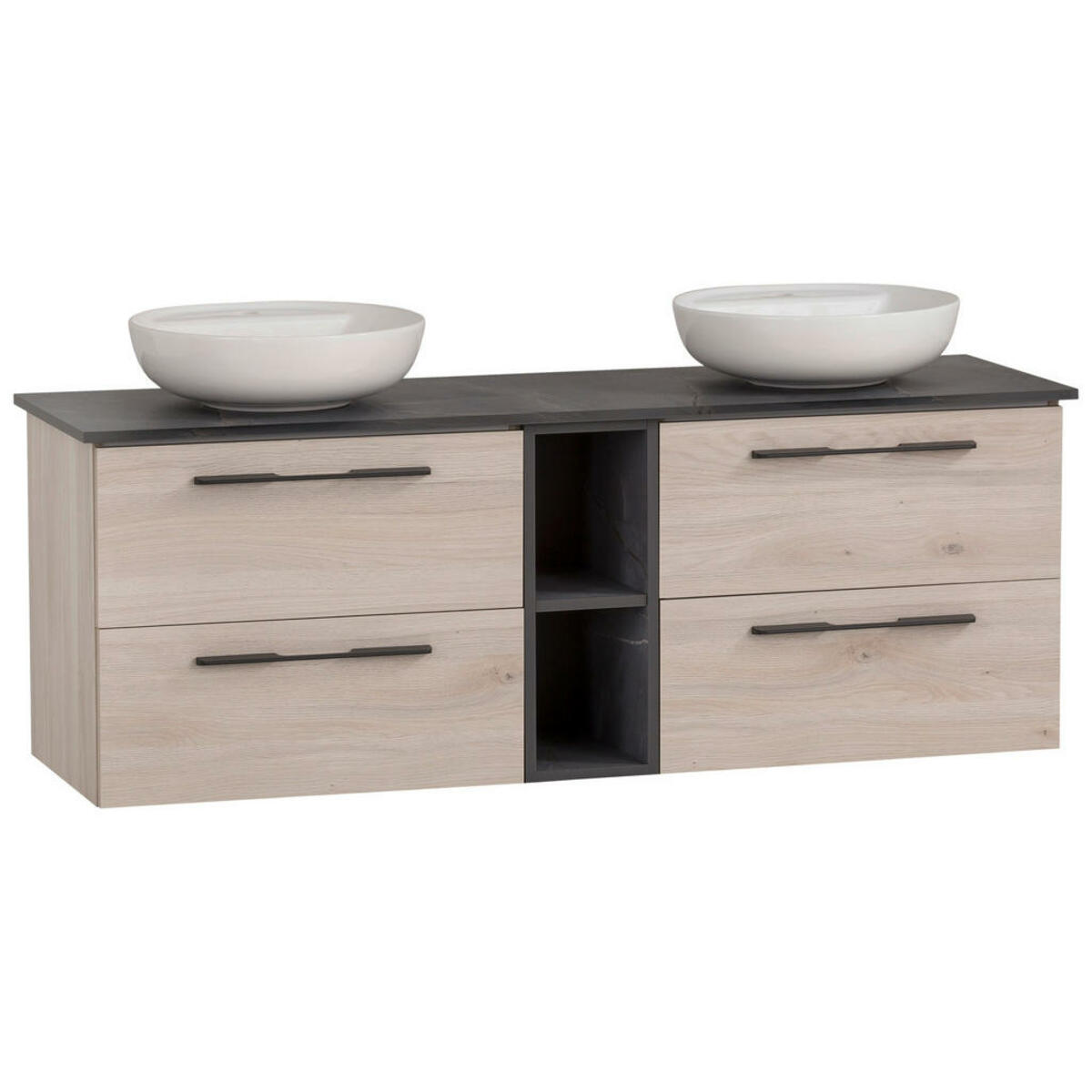 Bild 1 von Stylife WASCHTISCHKOMBI Anthrazit, Weiß, Sand