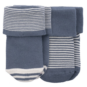 2 Paar Newborn Socken mit Frottee-Ausstattung