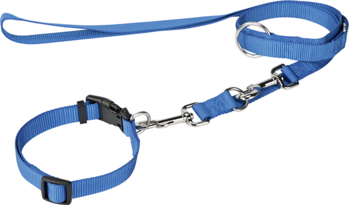 Bild 1 von FIT+FUN Halsband + Leine blau S