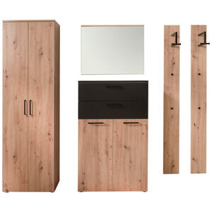 Cassando GARDEROBE Anthrazit, Eiche