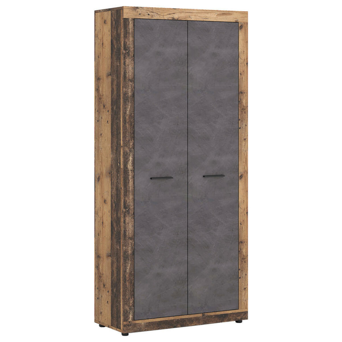 Bild 1 von MID.YOU GARDEROBENSCHRANK Graphit, Alteiche