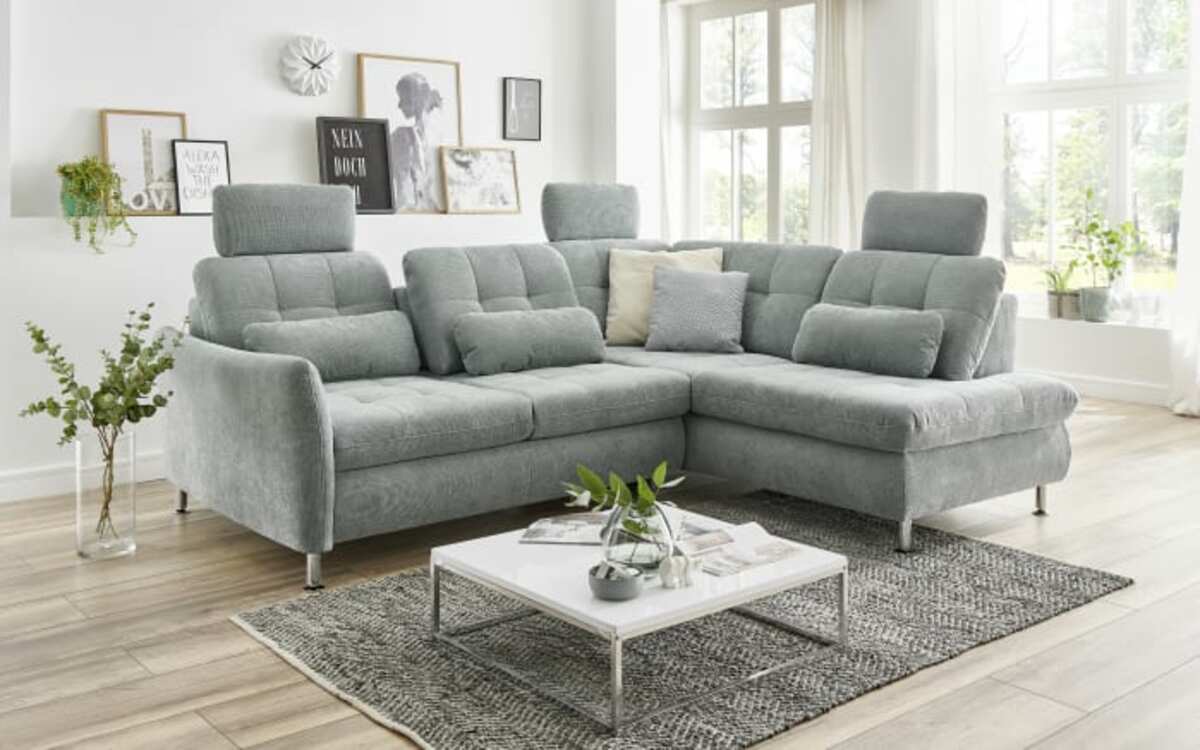 Bild 2 von Wohnlandschaft MP-IN20016, grau, inkl. Sitztiefenverstellung