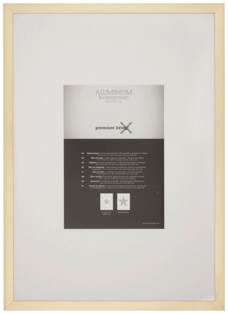 Bild 1 von Bilderrahmen Aluminium in Goldfarben