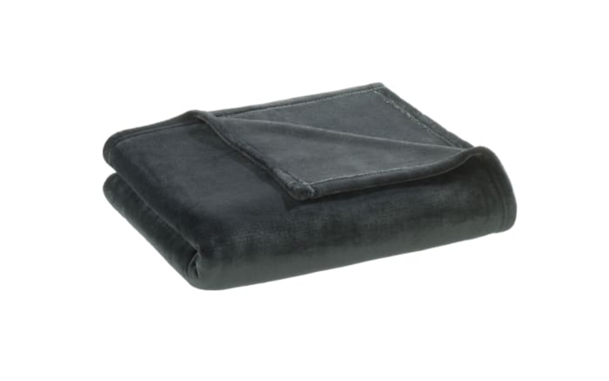 Bild 1 von Flanell-Decke, anthrazit, ca. 130 cm x 170 cm