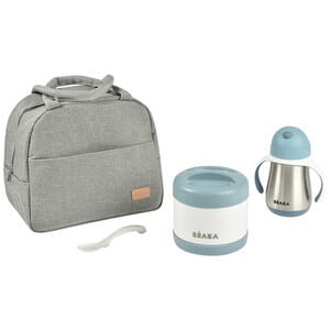 Beaba LUNCHTASCHE Blau, Grau