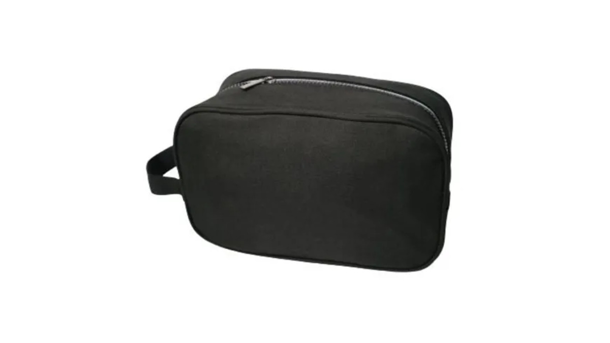 Bild 1 von KANIA Kulturtasche Herren Schwarz RV Weiss/Schwarz