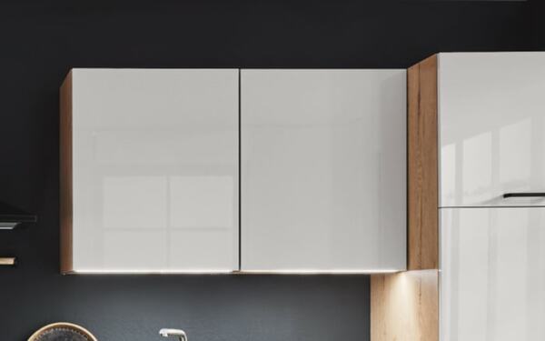 Bild 2 von Nobilia - Einbauküche Flash, seidengrau hochglanz/Eiche Sierra Nachbildung, inkl. Elektrogeräte