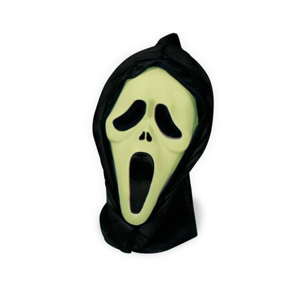 Bild 1 von Horrormaske Geist mit Haube nachtleuchtend