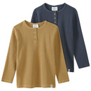 Bild 1 von 2 Kinder Langarmshirts aus Waffel-Piqué