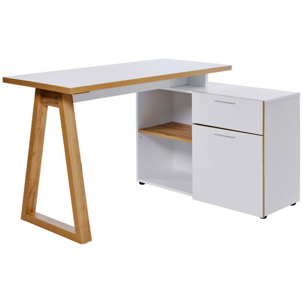 Bild 1 von Novel ECKSCHREIBTISCH Weiß, Eiche