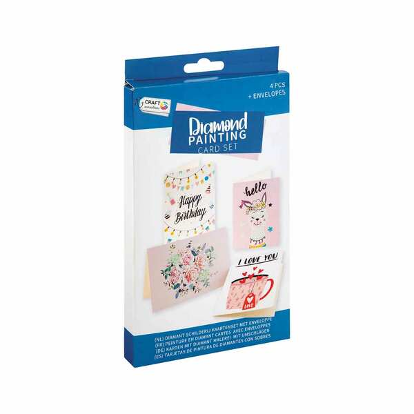 Mocrop 8-teiliges 5D Diamond Painting Set - DIY Dino-Karten Mit Umschlägen