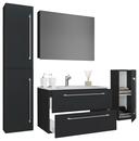 Bild 1 von Badezimmer Badinos 5-teilig Schwarz B: 80 cm