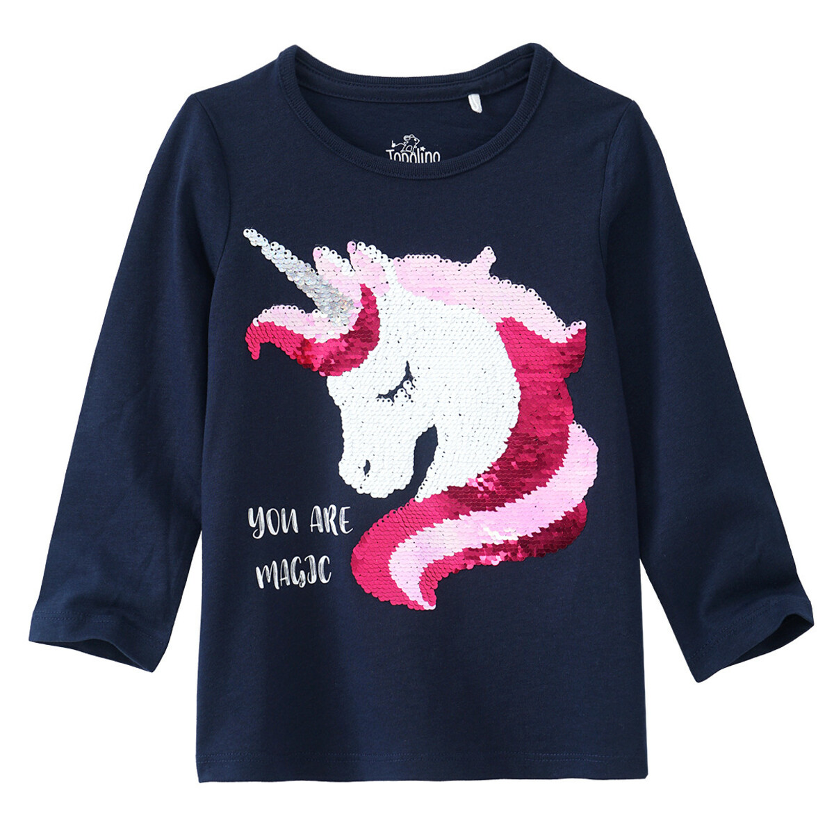 Bild 1 von Mädchen Langarmshirt mit Wendepailletten