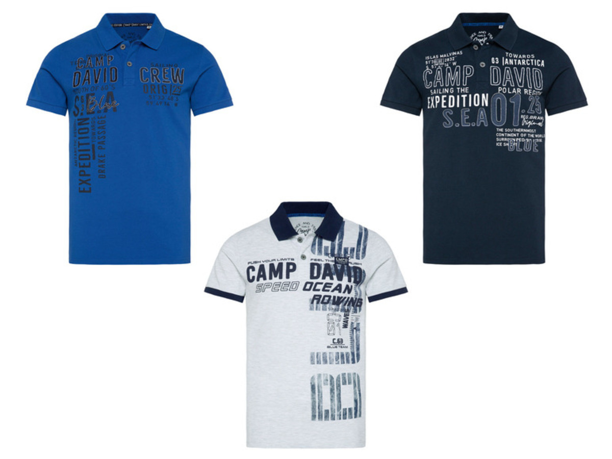 Bild 1 von Camp David Herren Poloshirt mit Druck