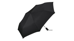 happy rain Taschenschirm mit Auf & Zu-Automatik Regenschirm schwarz