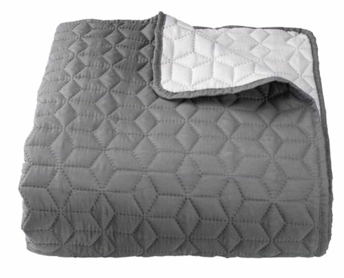 Bild 1 von Tagesdecke ROSENTRE 240x260 grau