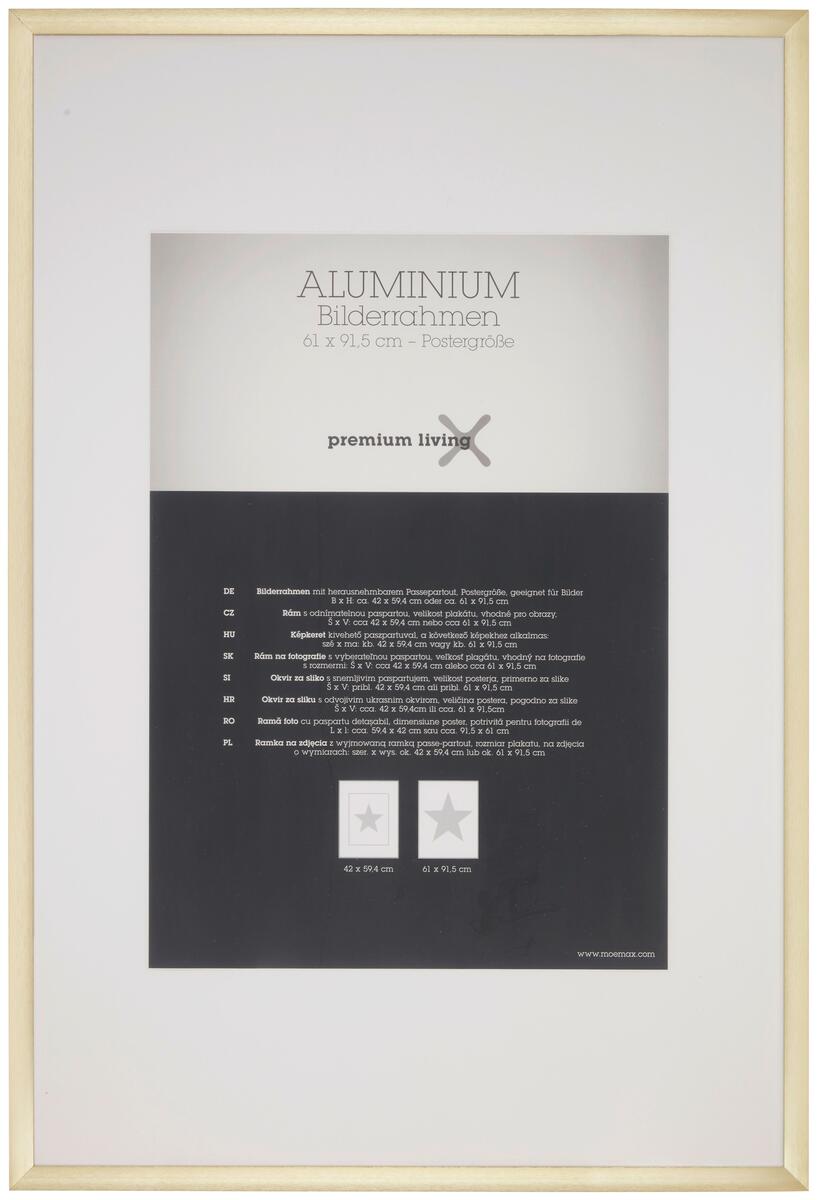 Bild 1 von Bilderrahmen Aluminium in Goldfarben
