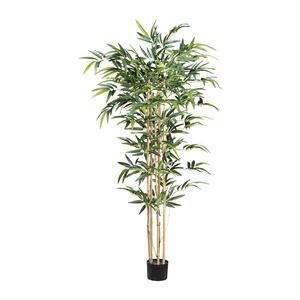 Kunstpflanze Bambus II in Grün/Naturfarben