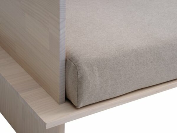 Bild 3 von Tagesbett SOLLERUP 204x78 massive Kiefer/hellgrauer Stoff