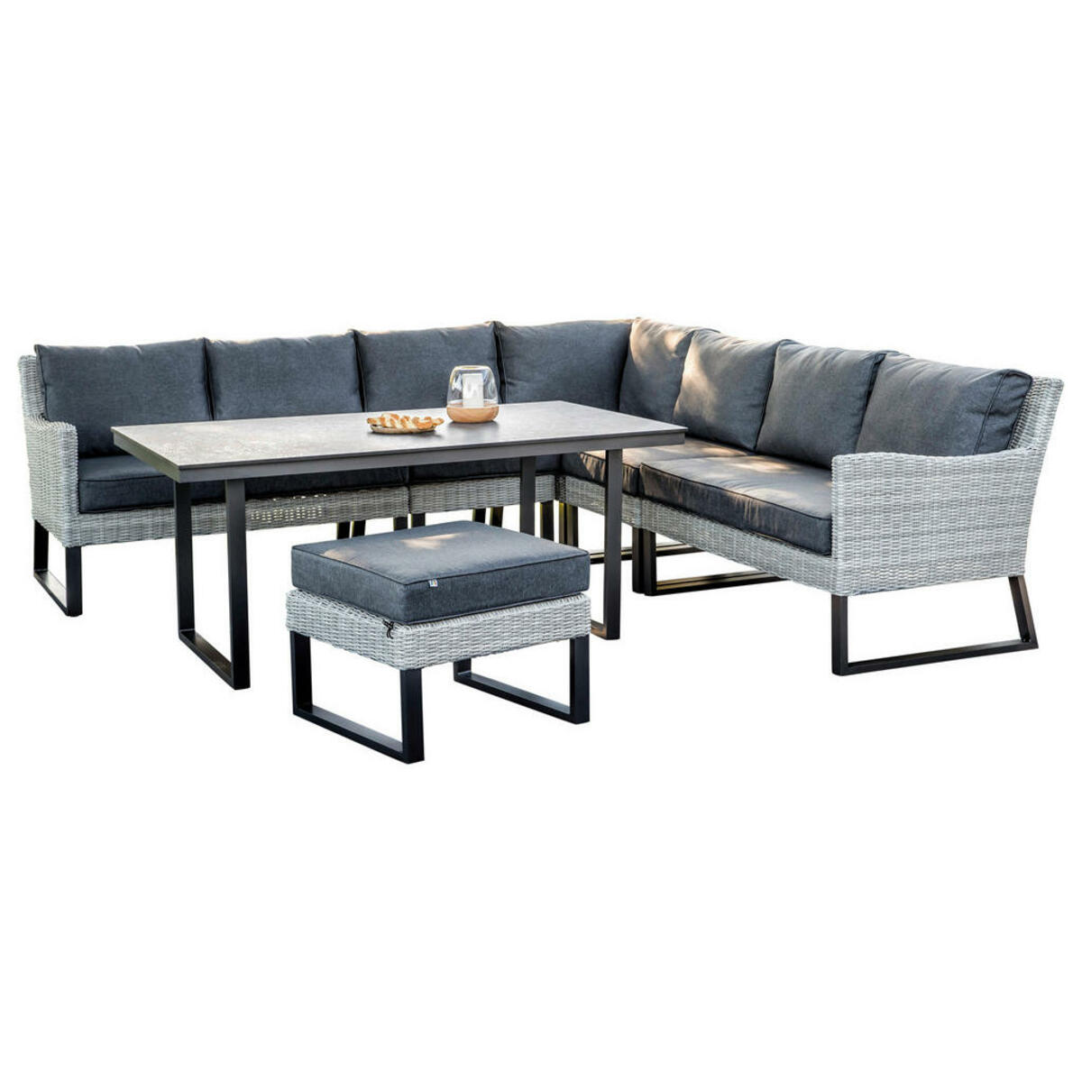 Bild 1 von Kettler DINING-LOUNGESET Anthrazit, Weiß