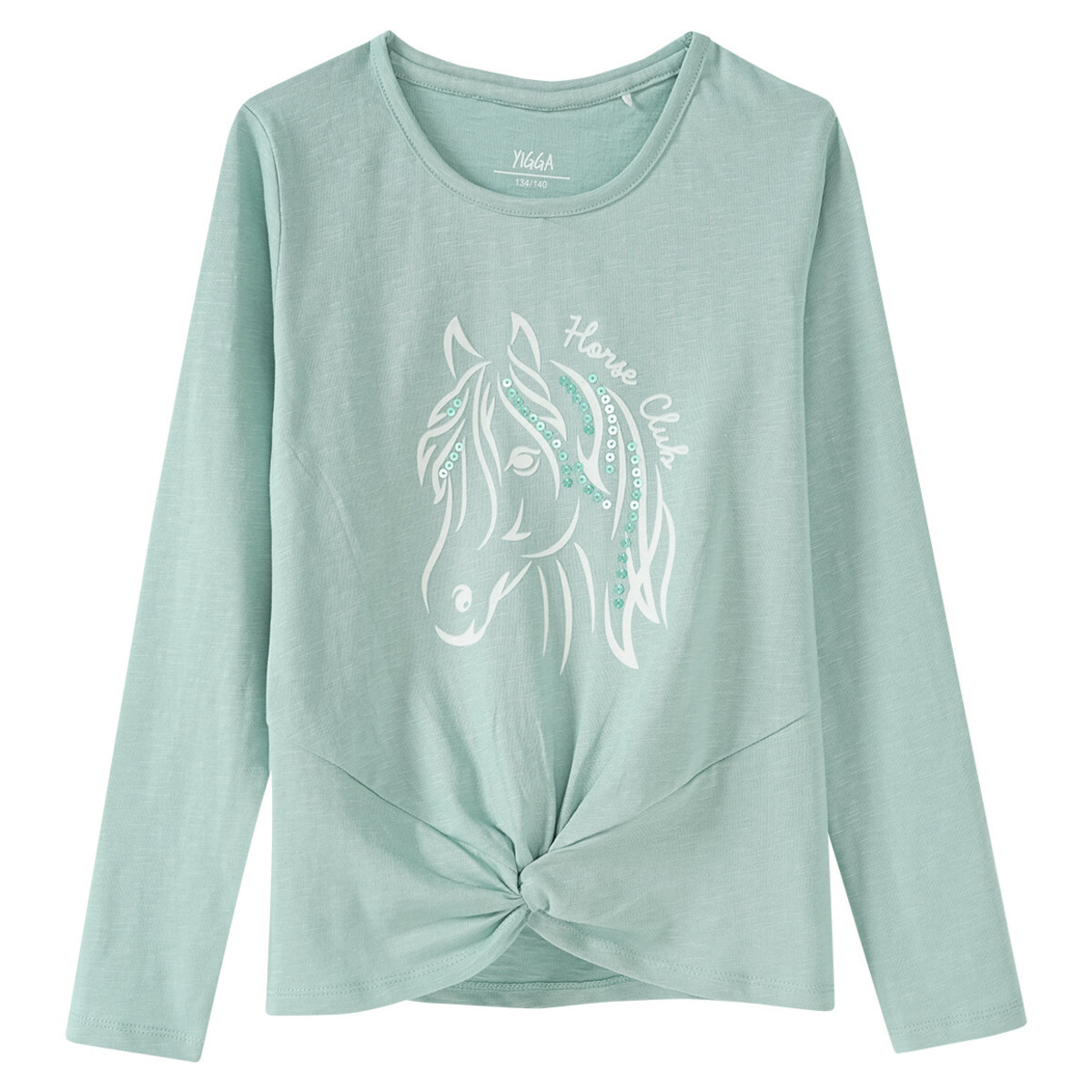 Bild 1 von Mädchen Langarmshirt mit Pferde-Motiv