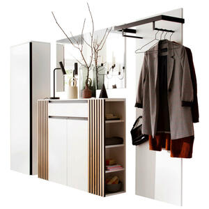 Cassando GARDEROBE Weiß, Eiche