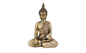 Buddha - gold - Polyresin (Kunstharz) - 25 cm - 34 cm - 14 cm - Dekoration