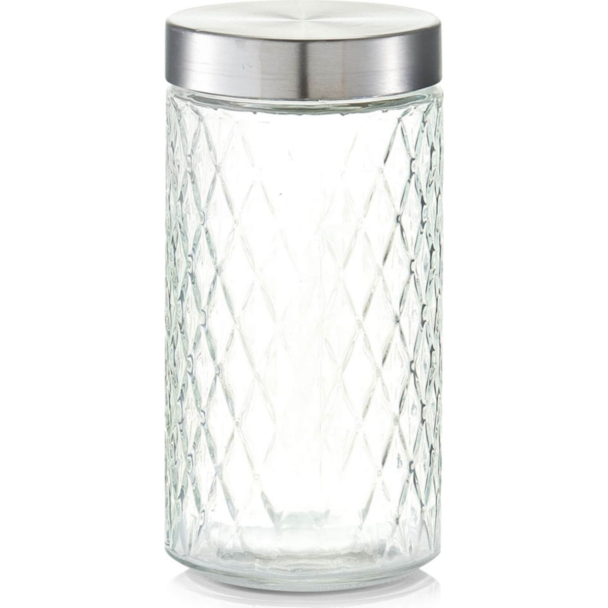 Bild 1 von neuetischkultur Vorratsglas mit Metalldeckel Rautenmuster