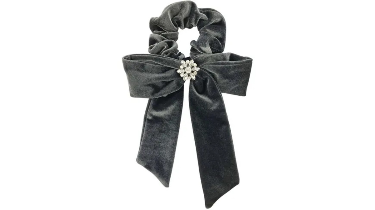 Bild 1 von Oakland Scrunchie mit Schleife grau