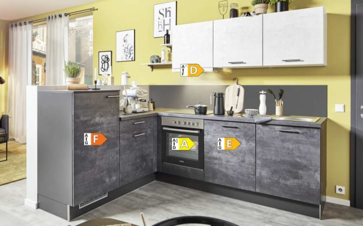 Bild 4 von Pino - Einbauküche PN100, graphitgrau, inkl. Elektrogeräte