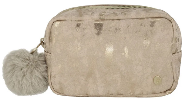 Bild 1 von Soapland manòu Kosmetiktasche Rosé & Camouflage Gold & Glitzer