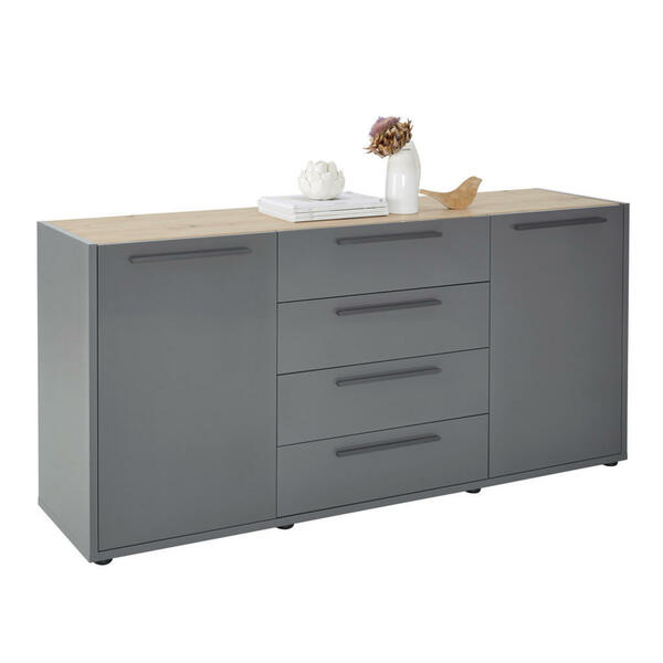 Bild 1 von Voleo SIDEBOARD Grau, Eiche Artisan