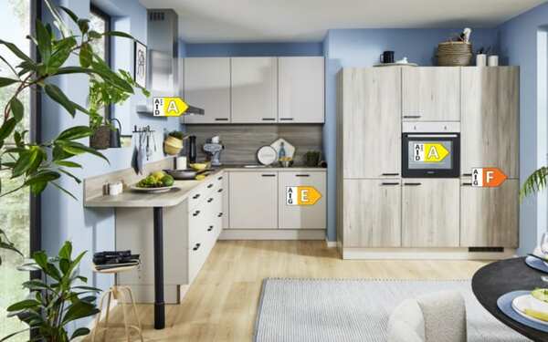 Bild 4 von Pino - Einbauküche PN80/PN100, lichtgrau, inkl. Elektrogeräte