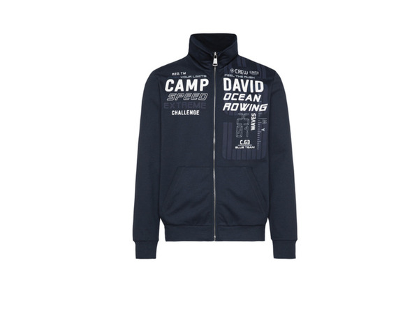 Bild 4 von Camp David Herren Sweatjacke mit Druck und Stickerei