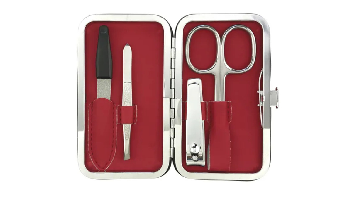 Bild 1 von Rahmenmaniküre Etui, 4-teilig, Rot