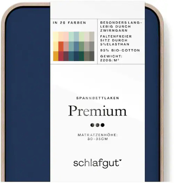 Bild 1 von Schlafgut Spannbettlaken »Premium«, (1 St.), nachhaltige Zero Waste Verpackung