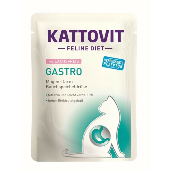 Bild 1 von KATTOVIT Gastro Lachs und Reis 24x85g
