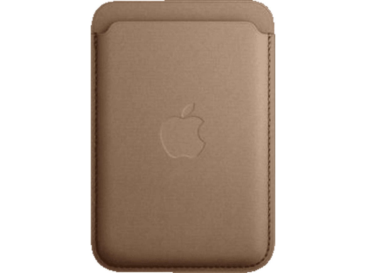 Bild 1 von APPLE Feingewebe Wallet mit MagSafe, Bookcover, Apple, iPhone 15 Pro, Pro Max, 15, Plus, Taupe