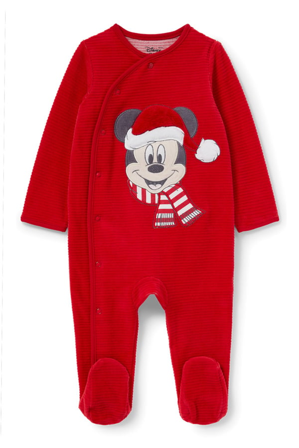 Bild 1 von C&A Micky Maus-Baby-Weihnachts-Schlafanzug, Rot, Größe: 68