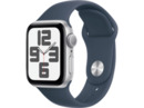 Bild 1 von APPLE Watch SE (2023) GPS 40 mm Smartwatch Aluminium Fluorelastomer, 150-200 mm, Silber/Sturmblau