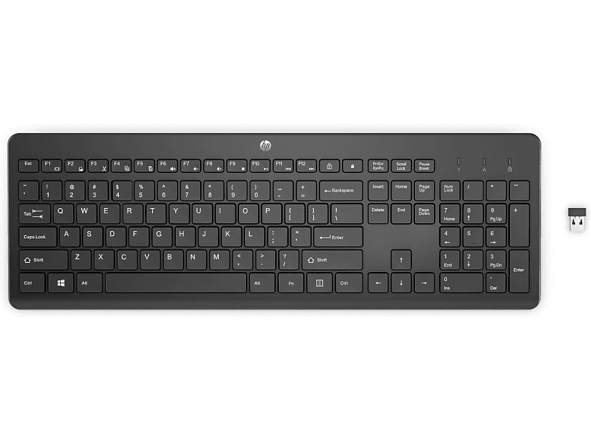Bild 1 von HP 230, Tastatur, Rubberdome, kabellos, Schwarz