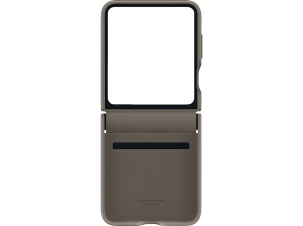 Bild 1 von SAMSUNG EF-VF731 Kunstleder Flap Case, Backcover, Samsung, Galaxy Z Flip5, Etoupe
