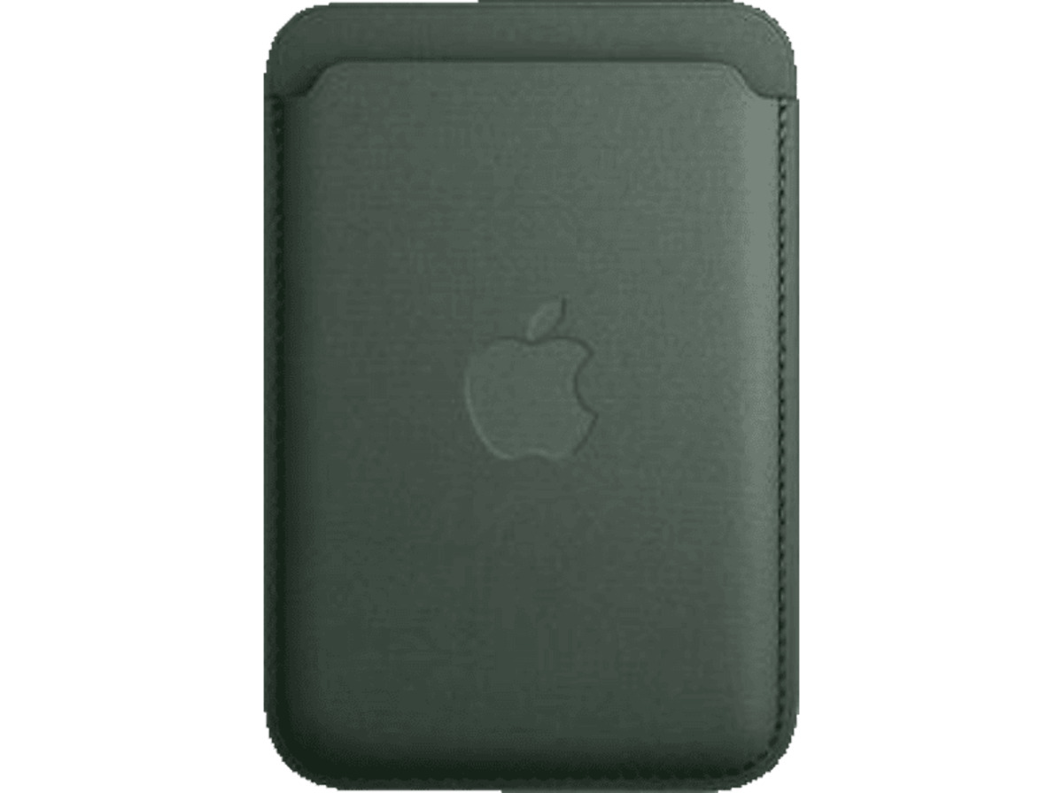 Bild 1 von APPLE Feingewebe Wallet mit MagSafe, Bookcover, Apple, iPhone 15 Pro, Pro Max, 15, Plus, Immergrün