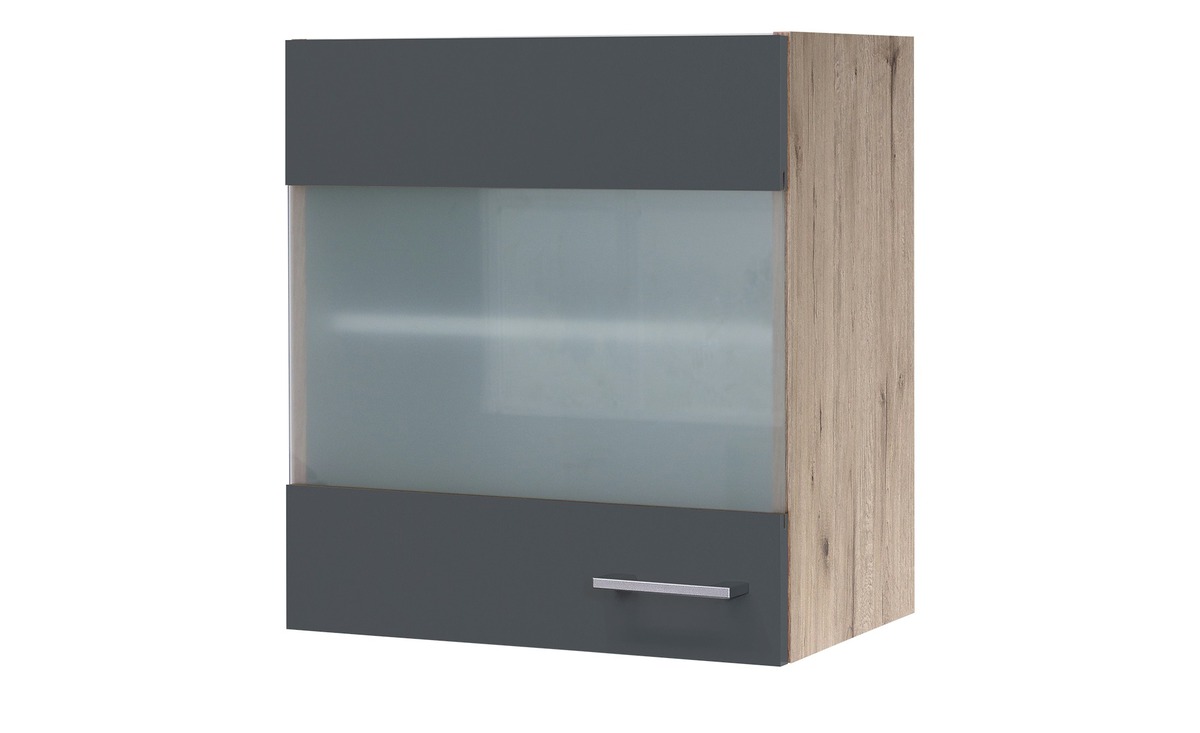 Bild 1 von Glas-Hängeschrank  Spa grau Maße (cm): B: 50 H: 54,8 T: 32 Küche