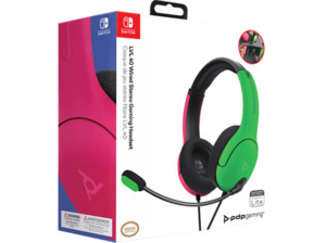PDP LLC LVL40, Over-ear Gaming Headset Neon Splat Pink/Grün