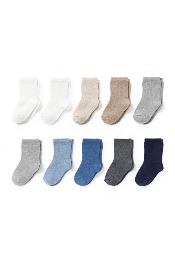 Bild 1 von C&A Multipack 10er-Baby-Socken, Blau, Größe: 21-23