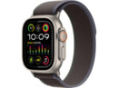 Bild 1 von APPLE Watch Ultra 2 GPS + Cellular 49 mm Trail Loop Blau/Schwarz - M/L Smartwatch Titangehäuse Gewebe, 145 220 mm, Titan / Schwarz