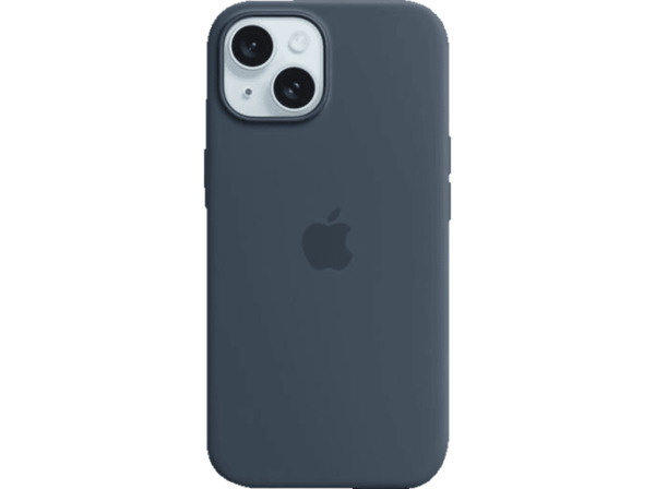 Bild 1 von APPLE Silikon Case mit MagSafe, Backcover, Apple, iPhone 15, Sturmblau